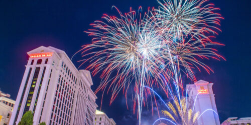 Las Vegas New Year's Eve, Fireworks at Caesars Palace Hotel