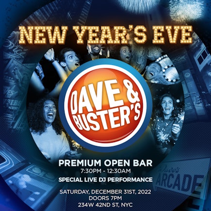 Dave & Buster\'s New Years Eve Party