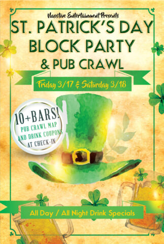 Pacific Beach St Patrick’s Day Bar Crawl & Block Party