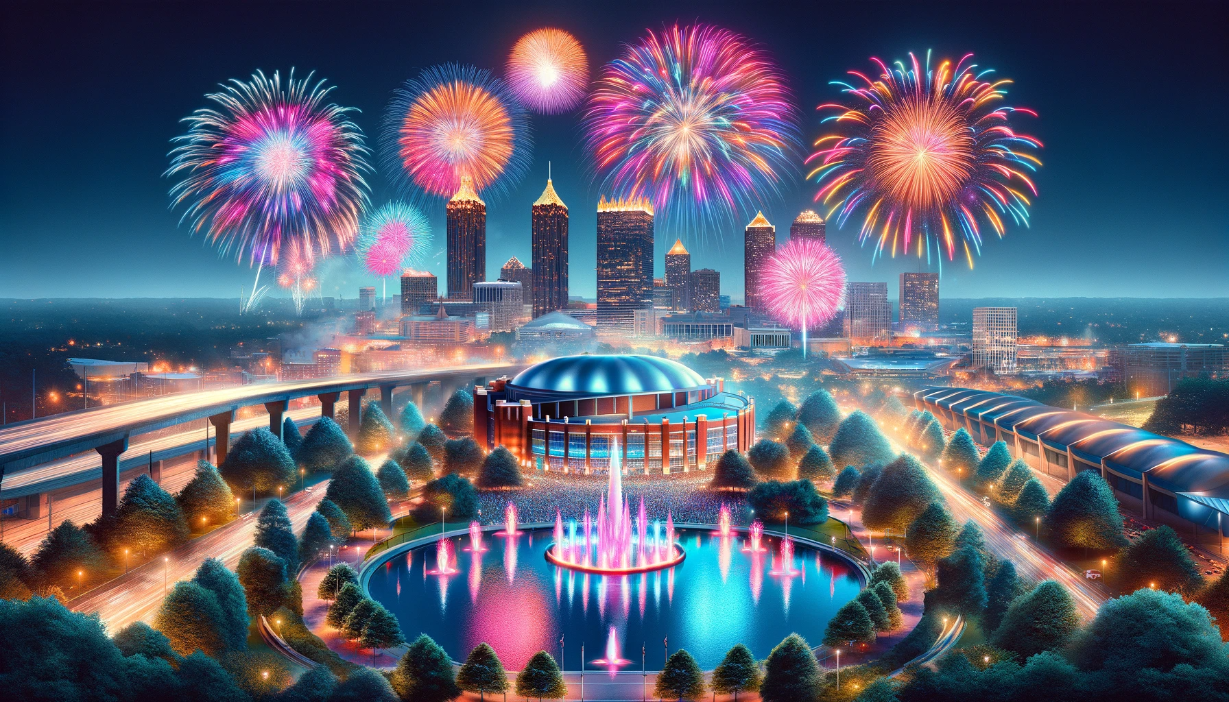 Centennial Olympic Park Fireworks