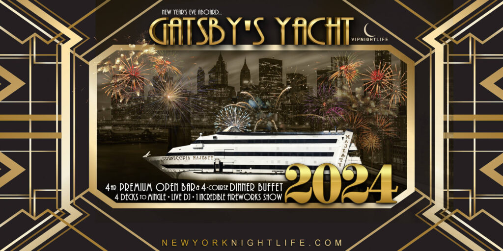 New York New Year\'s Eve 2024 - Gatsby\'s Fireworks Yacht Party
