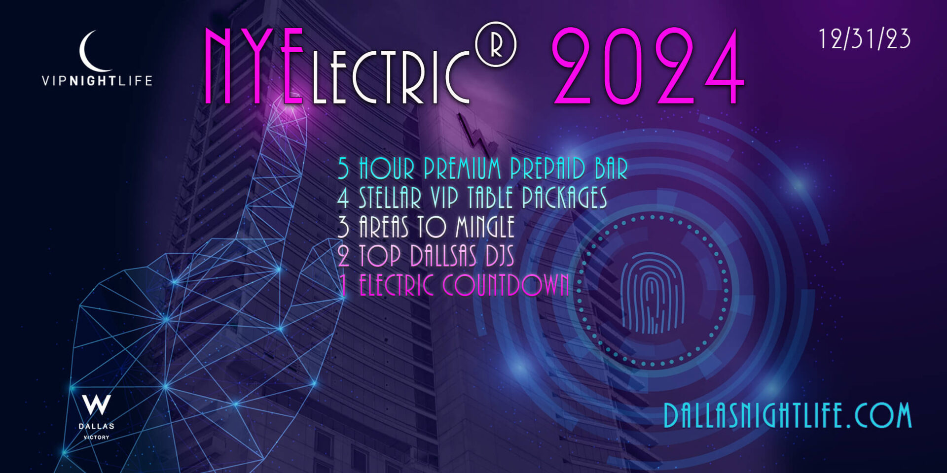 NYElectric 2024 Dallas New Year\'s Eve Party