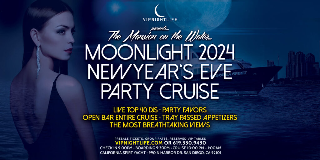 2024 San Diego New Year\'s Eve Party - Pier Pressure Moonlight Cruise
