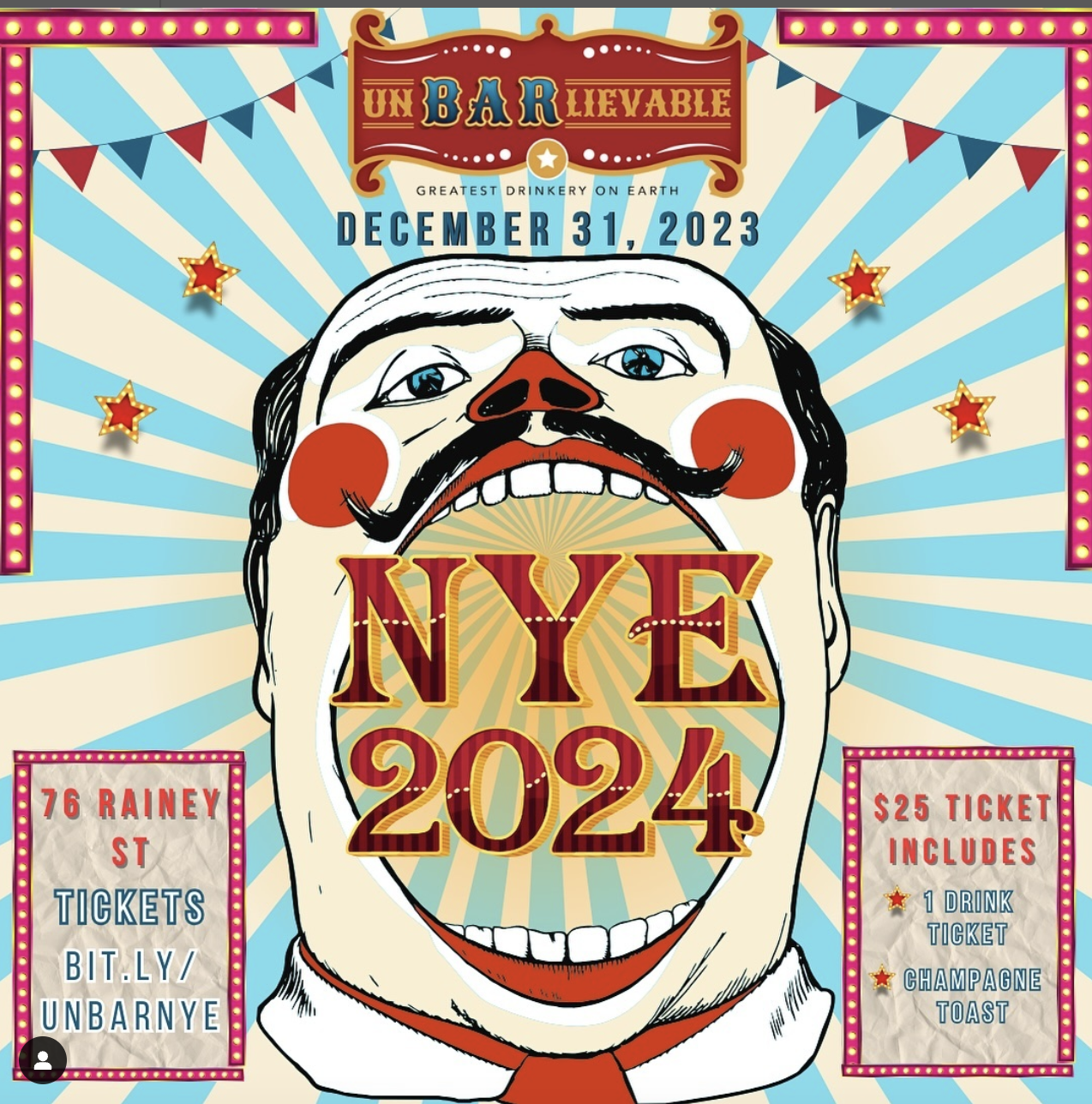 New Year\'s Eve 2024 at Unbarlievable West 6th