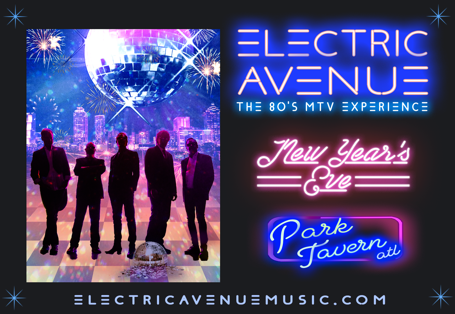 New Years Eve Celebration with Electric Avenue The 80\'s MTV Experience