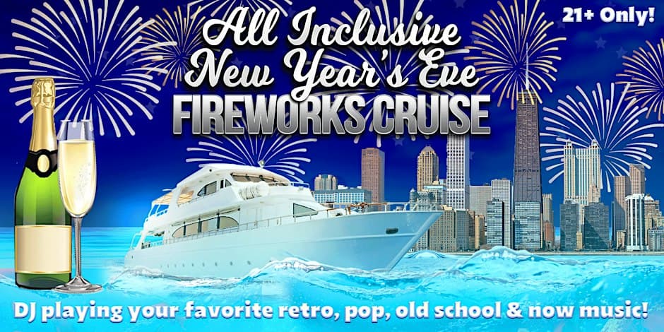 All Inclusive New Year’s Eve 2027 Fireworks Cruise — Anita Dee II